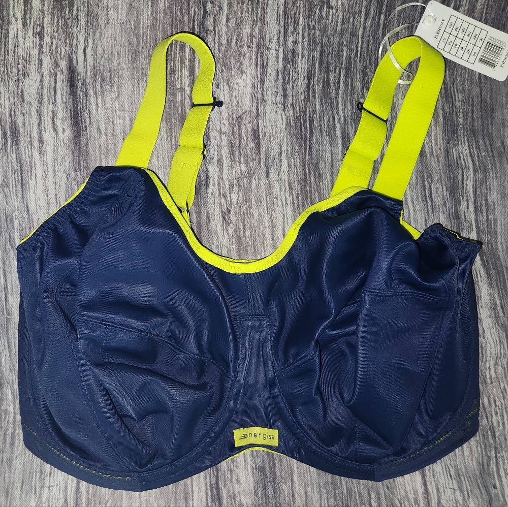 🆕️Elomi Women's Plus-Size Energise Underwire Sport Bra, 38I